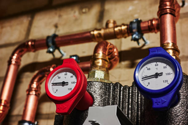 istock Detail of a heating system under construction. 1394578211