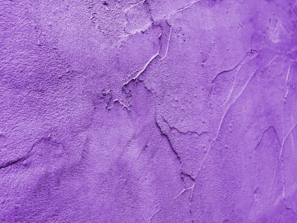 istock Purple background in macro - illustration in vector with plaster imperfections - grainy structure with visible overlapping of multiple layers - concrete wall shown in perspective with blur effect, color gradient and uneven lines 1394603737