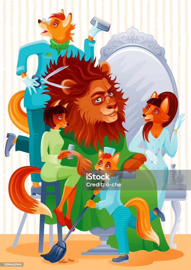 Ilustración de Vector De Dibujos Animados De Peluquería Salón De Corte De Pelo Ilustración De Corte De Pelo De Niño Con Barberos De Zorro Hijo Vector Del Trabajo De Estilista Caricatura De Ilustración de Vector De Dibujos Animados De Peluquería Salón De Corte De Pelo Ilustración De Corte De Pelo De Niño Con Barberos De Zorro Hijo Vector Del Trabajo De Estilista Caricatura De