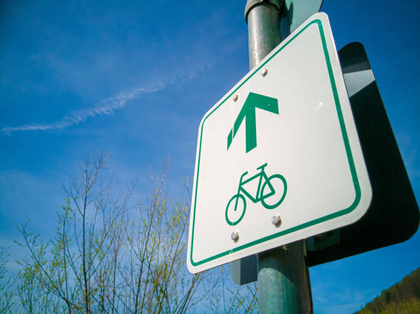 istock bike path Sign in Germany 1394613958