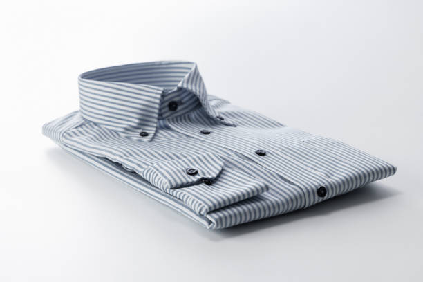 istock Carefully ironed, clean striped shirt 1394617179