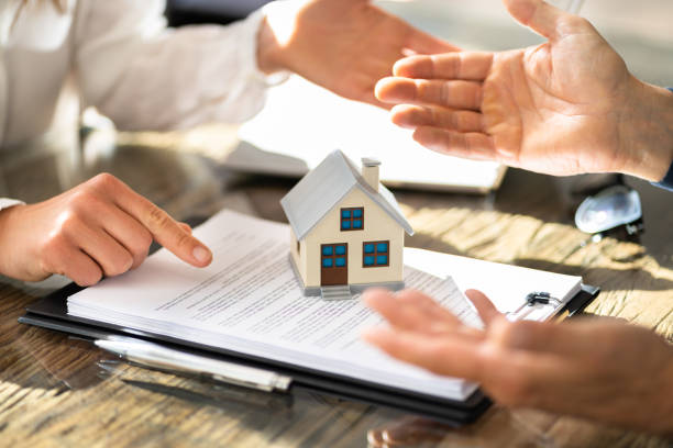 Real Estate Apartment Document Review Real Estate Apartment Document Review With Lawyer lease agreement stock pictures, royalty-free photos & images