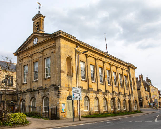 Town Hall in Chipping Norton, Oxfordshire, UK stock photo