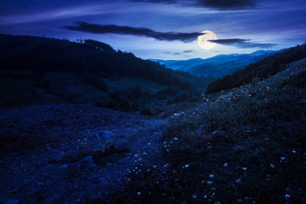 istock mountainous countryside landscape at night 1394634702