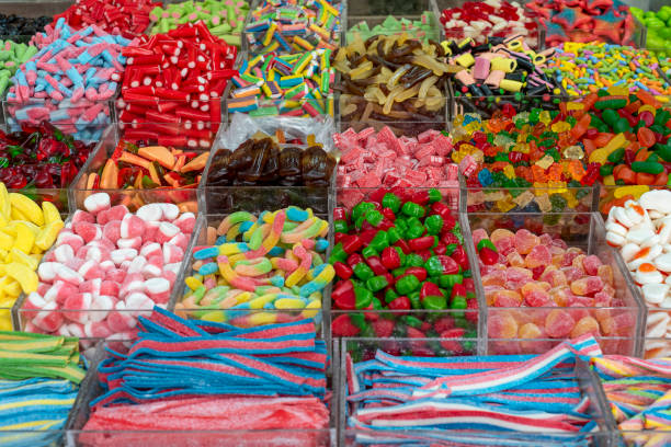 istock gelatin colored candy Mixed colorful jelly candies 1394639363
