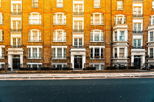 Traditional Victorian architecture houses in London