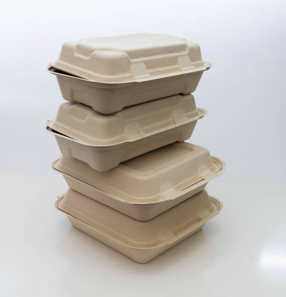 istock A stack of paper or cardboard containers for take out food on a clear background 1394650073