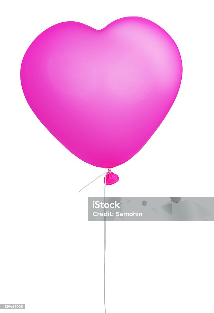 Rosa Herz-Luftballons - Lizenzfrei Begriffssymbol Stock-Foto