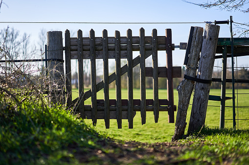 Path to Meadow blocked by Field Gate