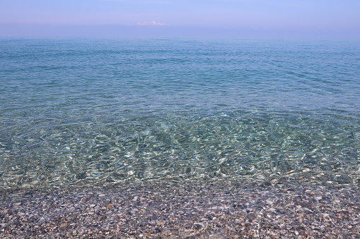 Beautiful beach on the Tyrrhenian Sea, beach holidays in southern Italy, Calabria