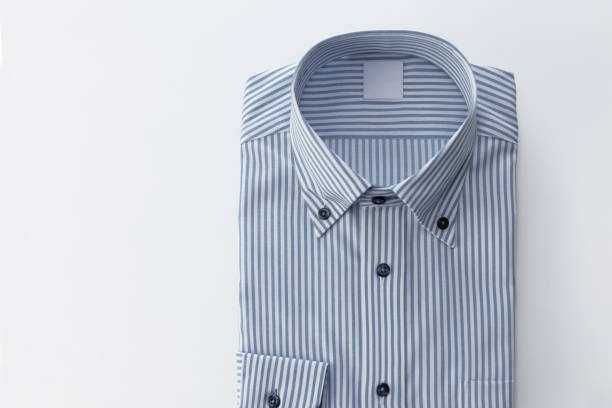 istock Carefully ironed, clean striped shirt 1394664604