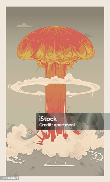Atomic Bomb Stock Illustration - Download Image Now - Mushroom Cloud, Illustration, Nuclear Weapon