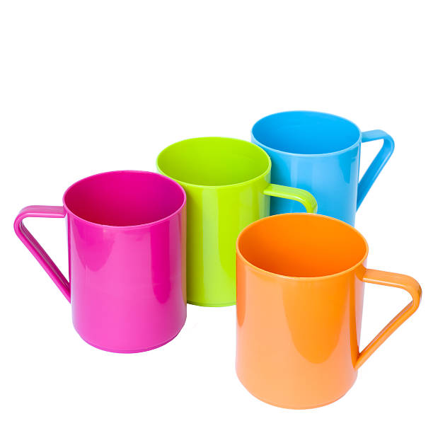 istock Beautiful four color plastic cups 139466891