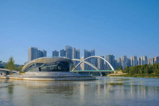 istock Wuchazi bridge in Chengdu on a sunny day 1394675893