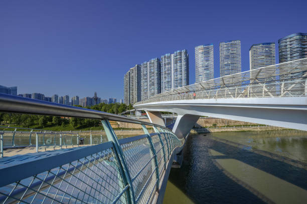 istock Wuchazi bridge in Chengdu on a sunny day 1394675909