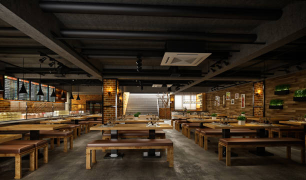 istock 3D render of cafetaria and restaurant 1394679893