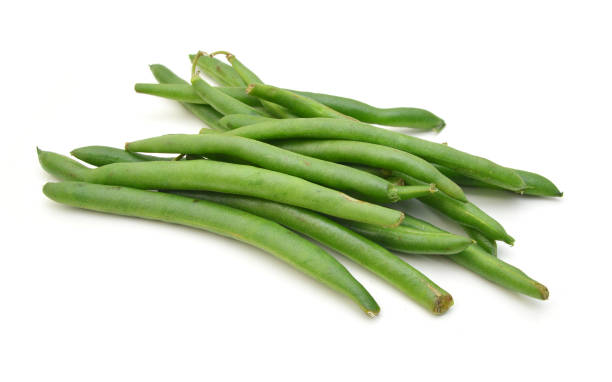 istock Green beans isolated on a white background 1394683172