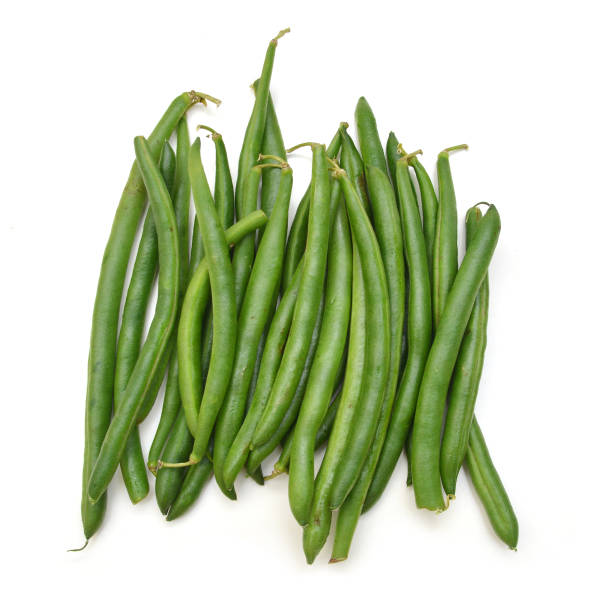 istock Green beans isolated on a white background 1394684196