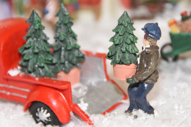 istock Christmas Village Figurine 1394684382