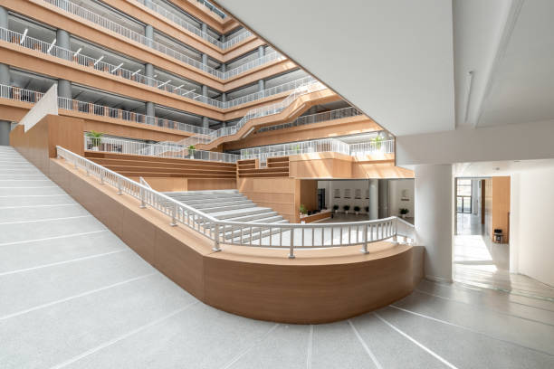 istock A passage to the upper floor of a library 1394685918