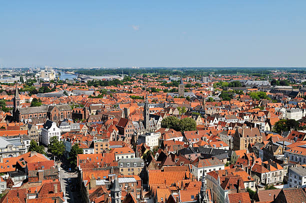 istock Aerial view on Bruges 139469313