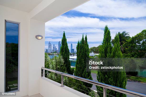 City View From Balcony Stock Photo - Download Image Now - Apartment, Queensland, Balustrade
