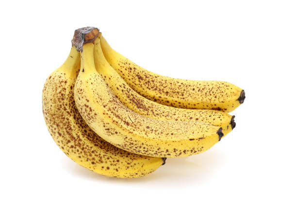 несколько бананов - nobody brown yellow spotted стоковые фото и изображения