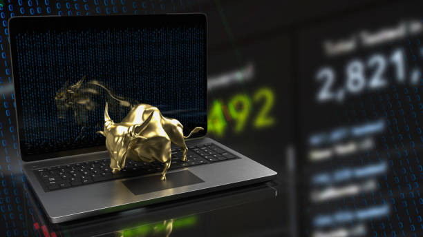 istock The gold bull on laptop for business concept 3d rendering 1394720272