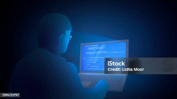 Programmer Raver Image Programmer Stock Illustration - Download Image Now - Coding, Computer ...