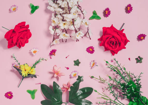 istock Spring flowers, leaves and blossom 1394723028