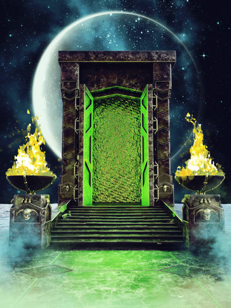 istock Fantasy portal to another world 1394729605