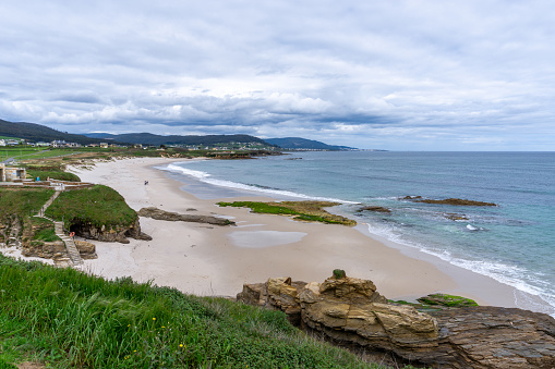 vista de la Playa Llas cerca de Foz en Galicia photo