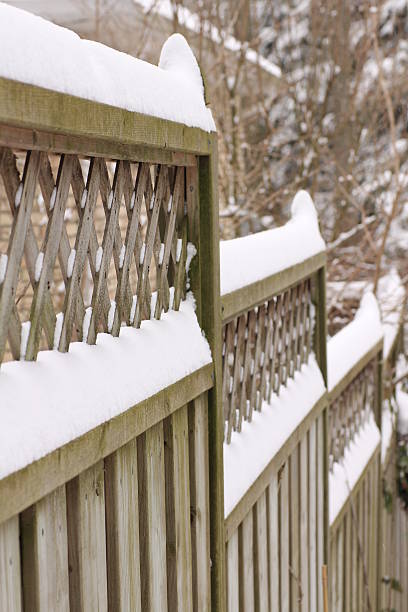 istock Snow covered Fencing 139474105