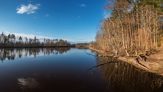 River Gauja next to Vangazi, Latvia