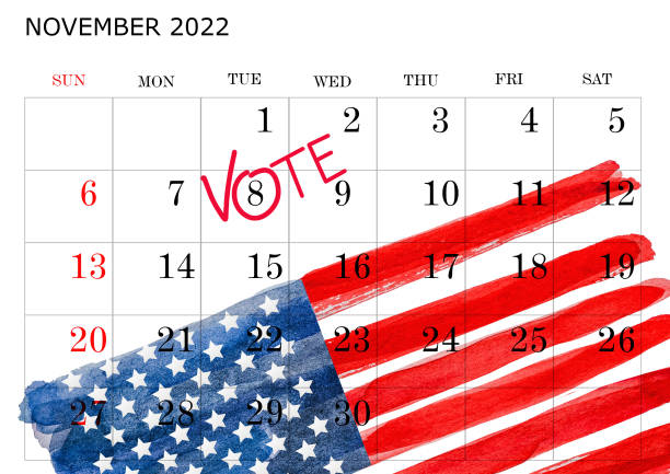 istock United States Elections. Beautiful invitation card for election day 1394755556