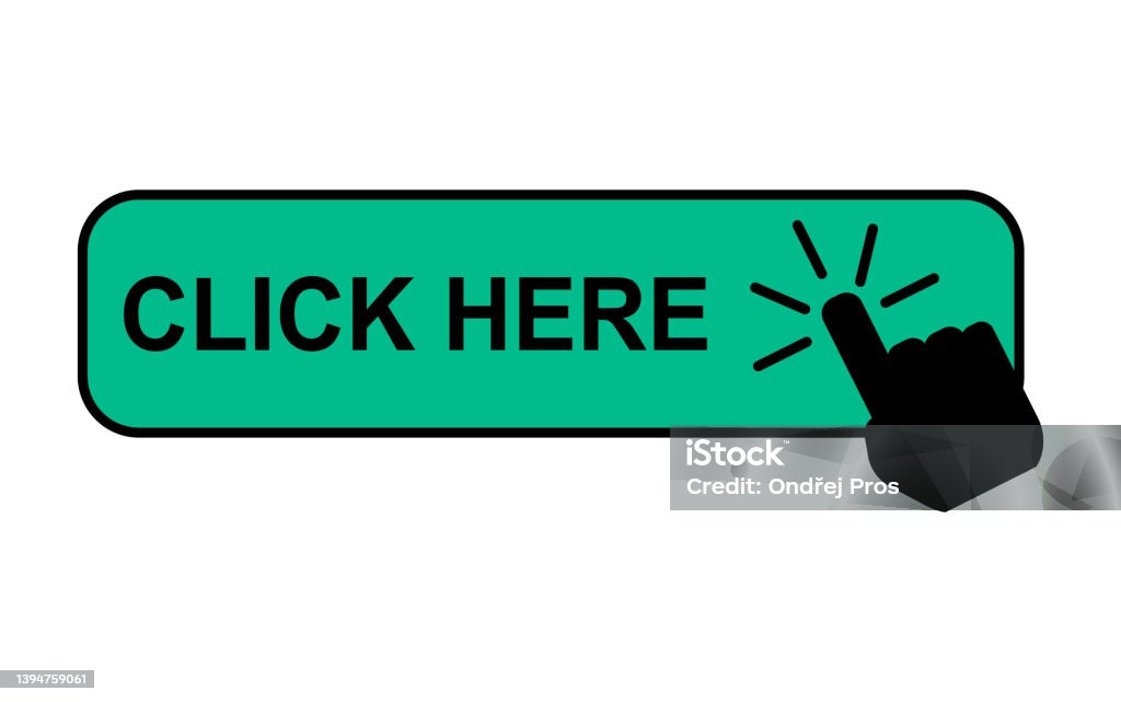 Click Here Linkbutton Click Here Web Button Internet Flat Pointer Design Press Link Vector ...