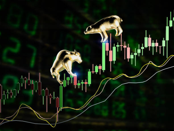 istock Bull and bear economy concept with bull and bear confront 1394760241