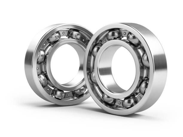 istock Ball Bearings isolated on white background. 3d illustration 1394766703