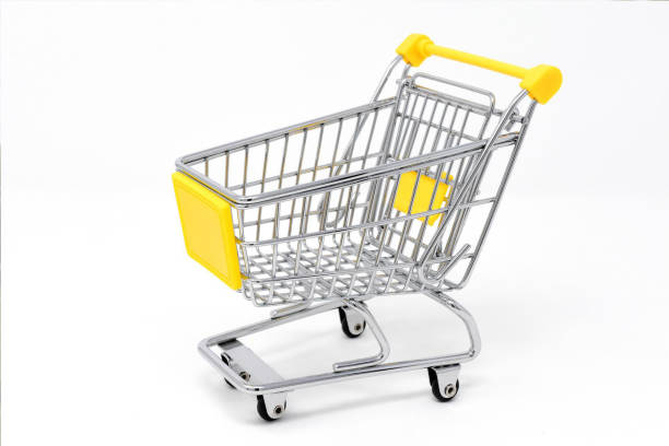 istock Empty shopping cart isolated on white background. 1394774837