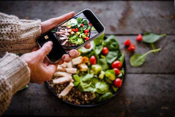 istock Fatouche and haloumi chickent and salad 1394777822