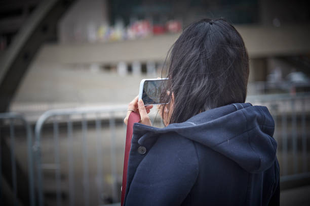 Boy showing instant photo