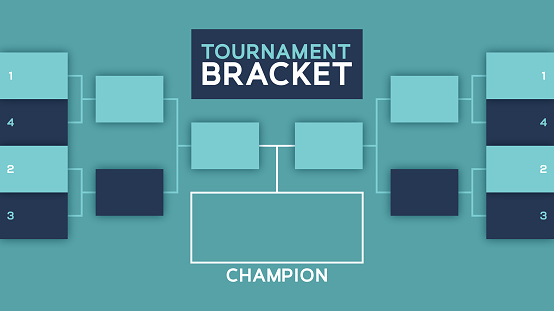 Sports championship playoff bracket design.