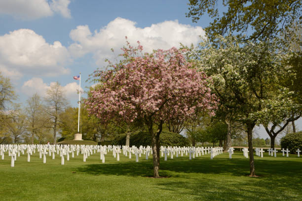 Margraten:  Dutch cemetery with field of honor. American soldiers are buried there.Feelings of freedom and honor and hope.
