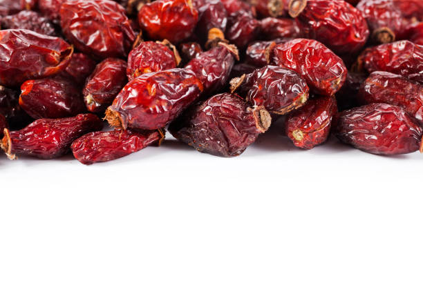 istock Frame of red dry rose hips 1394791634