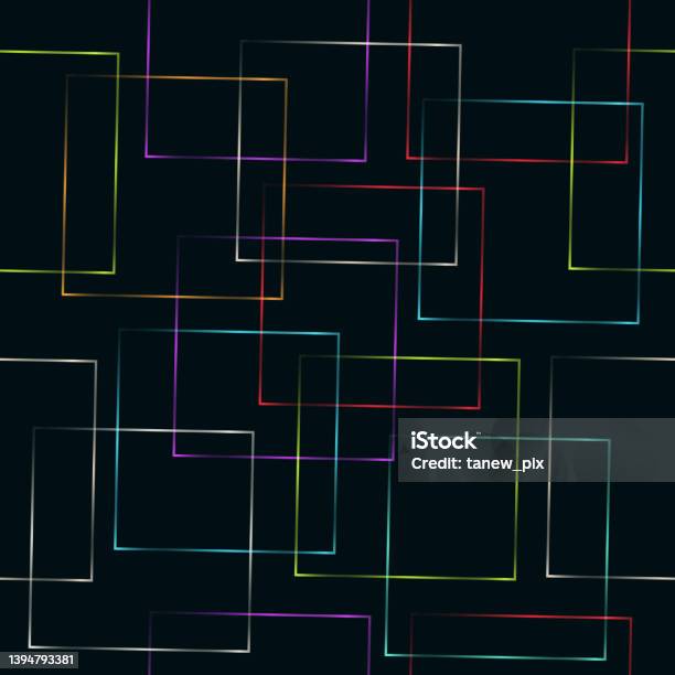 Square Pattern Headlight Texture Seamless Image Pattern Square Neon Lights Stock Illustration - Download ...