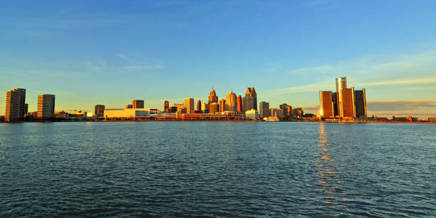 istock Detroit Skyline taken from Windsor Canada 1394798586