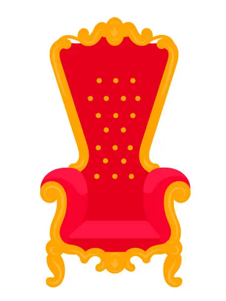 Vector illustration of royal chair.