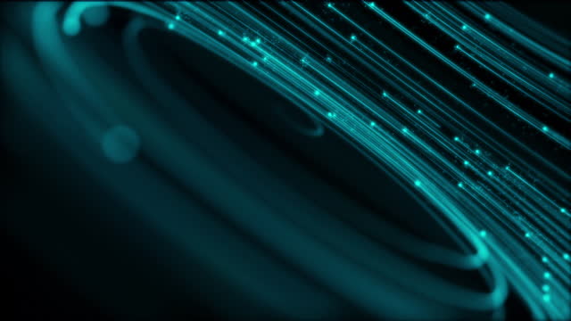 Digital Data Flow Fiber Optic Light Technology Motion Background
