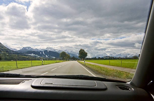 istock View from car window to the road and mountain landscape 139480559