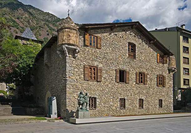 Casa de la Vall (old house of Parliament) in Andorra la Vella. Please also take a look at my 